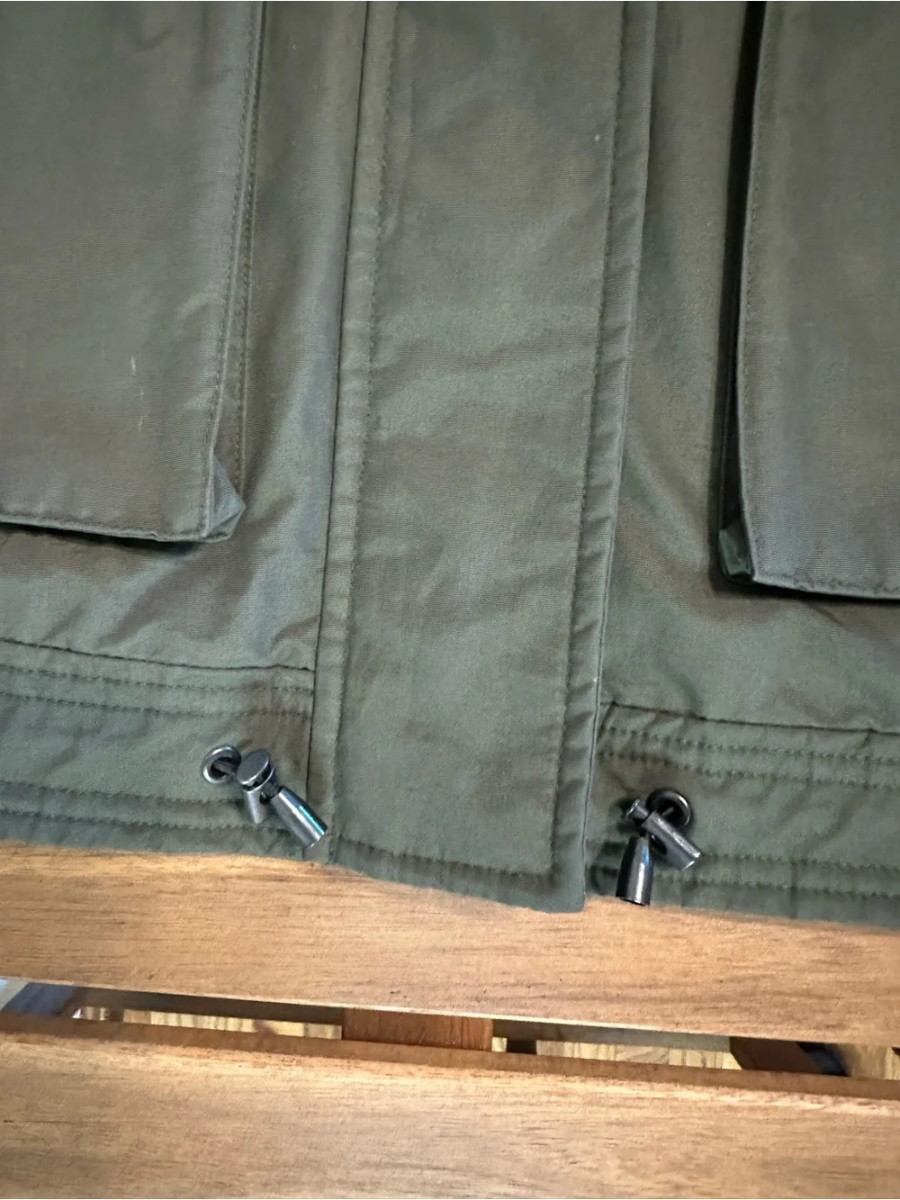 Nobis Men's Hooded Parka Jacket - Olive Green
